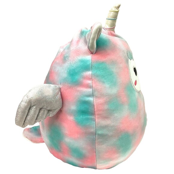 Kellytoy-Squishmallow-Winona Alicorn/Llama -Pastel Pink/Blue Swirled - 14" Plush - Picture 5 of 11